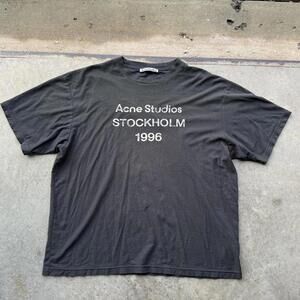 Acne Studios black Stockholm 1996 Faded t-shirt size large